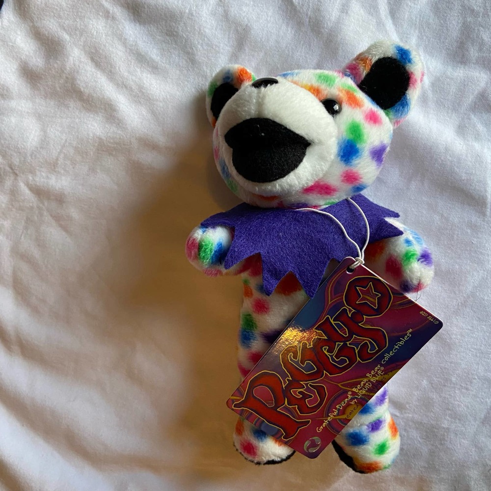 Grateful Dead Peggy-O Bear Bean Liquid Blue Collectibles Vintage  NewOld Stock